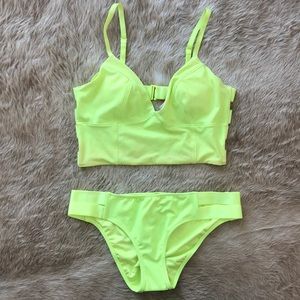 Neon Green/Yellow Swimsuit